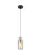 Globo Lighting Κρεμαστό Φωτιστικό Μαύρο με Ντουί E27 10x10x120εκ.