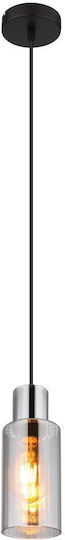 Globo Lighting Κρεμαστό Φωτιστικό Μαύρο με Ντουί E27 10x10x120εκ.