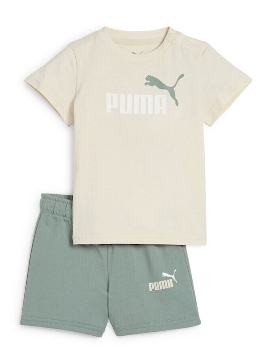 PUMA Παιδικό Σετ με Σορτς Μπεζ 2τμχ