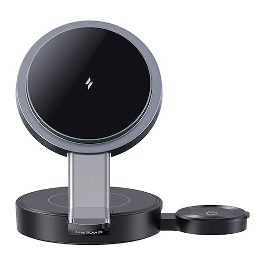 Usams Kabelloses Ladegerät (Qi Pad) 15W Schwarzs (CD234)
