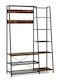 Costway Κρεμάστρα Δαπέδου από Μέταλλο Μαύρη 118x40x180cm