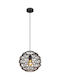 Globo Lighting Κρεμαστό Φωτιστικό Μαύρο με Ντουί E27 29x29x120εκ.