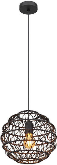 Globo Lighting Κρεμαστό Φωτιστικό Μαύρο με Ντουί E27 29x29x120εκ.