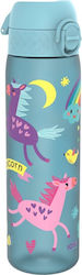 Ion8 Slim Plastic Kids Water Bottle Unicorns Bl...