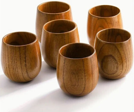Set of Glasses Water made of Bamboo 150ml 6pcs