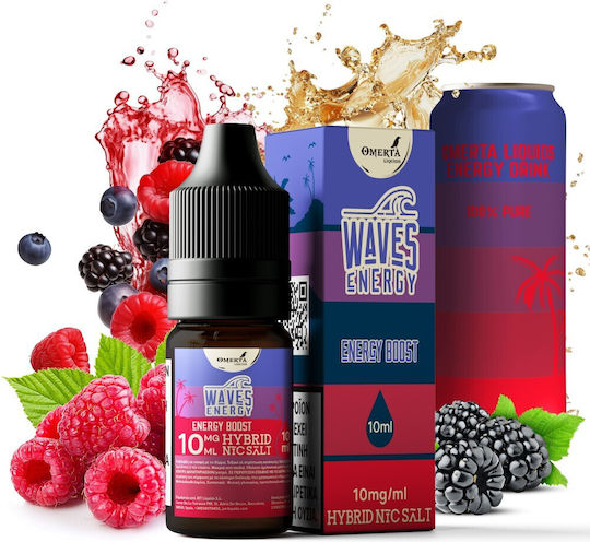 Omerta Ready-to-use E-Liquid Waves Energy with Sweet Flavor 10mg 10ml