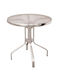 Mtg-005 Outdoor Dinner Free Standing Table with Glass Surface and Aluminum Frame GYALISTRO 70x70x75cm