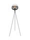 Globo Lighting Floor Lamp H145xW65cm. with Socket for Bulb E27 Black