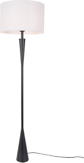 Aca Plann Stehleuchte H155xB40.5cm. mit Fassung für Lampe E27 Schwarz