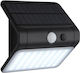 Globo Lighting Επιτοίχιο Ηλιακό Φωτιστικό 2.5W 300lm Φυσικό Λευκό 4000K με Αισθητήρα Κίνησης IP54 12x11.8εκ.