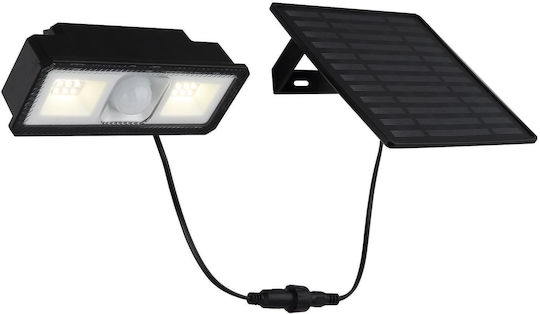 Globo Lighting Wall Mounted Solar Light 5W 500lm Natural White 4000K with Motion Sensor IP65 14.2cmx9cmcm