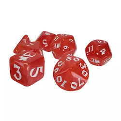 Munchkin Set 7 Polyedrische Würfel Rot Weiß Munchkin Set 7 Polyedrische Würfel Rot Weiß
