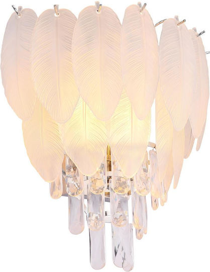 Globo Lighting Lamp Wall with Socket E14 Transparent 35.5x40cm