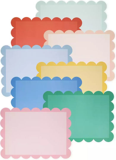 Meri Meri Bright Σουπλά Χάρτινο Πολύχρωμο 41.3x29.8cm 12τμχ