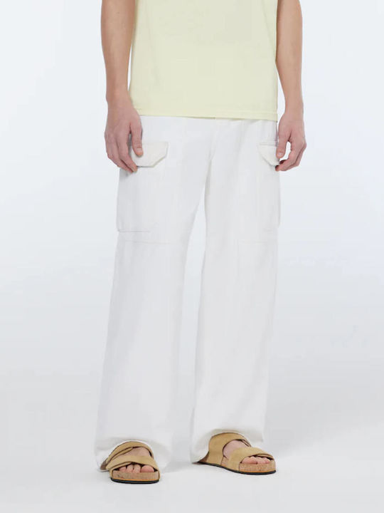 Scotch & Soda The Daze Ανδρικό Παντελόνι Τζιν Cargo Loose Fit Faded White