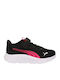 FlexFocus Παιδικά Sneakers με Σκρατς Μαύρα