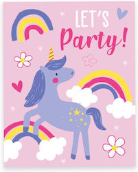 Eurowrap Party-Einladungen Set mit 20 Einhorn-Karten Umschlägen 33886upc