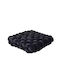 Das Home Sofa-Kissen 2281 aus Samt Schwarz 40x40cm