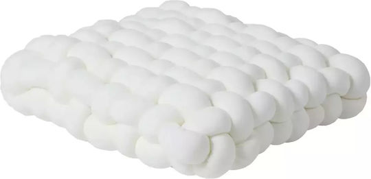 Das Home Sofa Cushion 2285 Velvet White 40x40cm