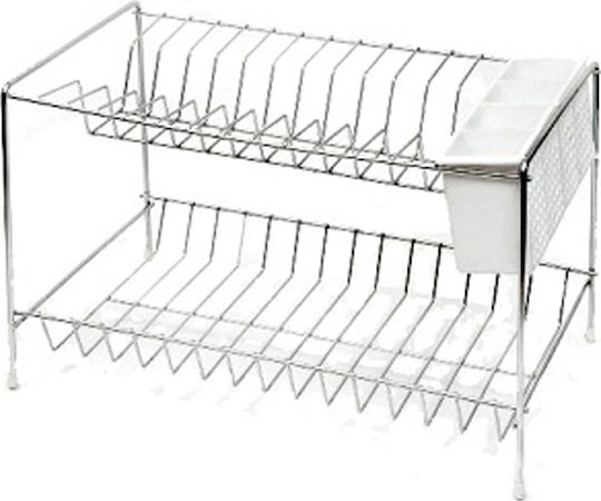 Homestyle Scurgător De Chiuvetă Metalic Argintiu 40x24x25cm