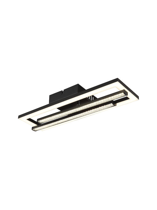 Globo Lighting Πλαφονιέρα Οροφής 40εκ. Μαύρη με Ενσωματωμένο LED
