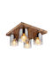 Globo Lighting Πλαφονιέρα Οροφής 41εκ. Διάφανη με Ντουί E27