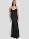 Maxi Rochie de Seară din Satin Negru
