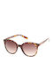 Kenneth Cole Women's Sunglasses with Brown Tartaruga Plastic Frame and Brown Gradient Lens