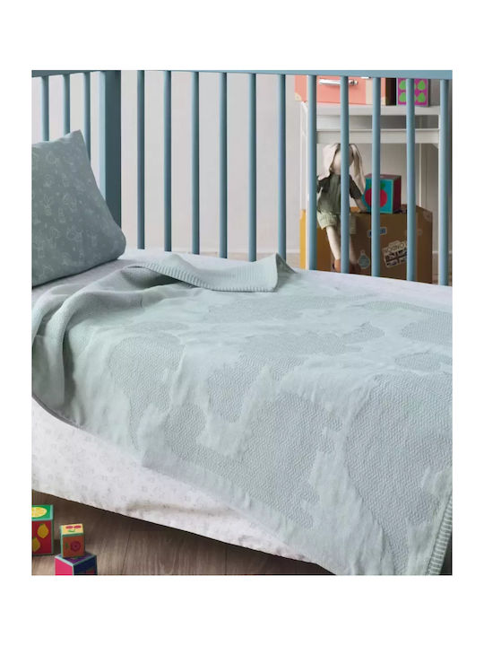 Kentia Decke Kinderbett Stylish Carmot Baumwolle Grün 100x140cm