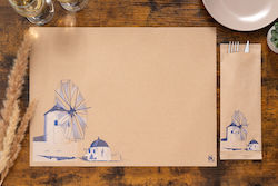 PaperQ Подложки за чинии Кафяв 30x40см. 2500бр