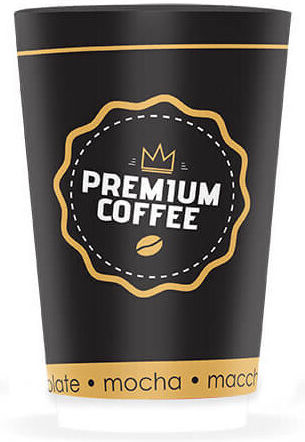 Premium Premium Ποτήρι μιας Χρήσης Χάρτινo Διπλότοιχο Χρυσό 25τμχ