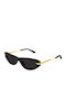 Bottega Veneta Damen Sonnenbrille mit Schwarz Gestell und Schwarz Linse BV1368S 001
