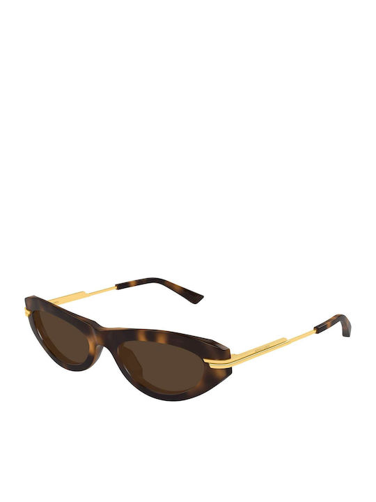 Bottega Veneta Damen Sonnenbrille mit Braun Sch...