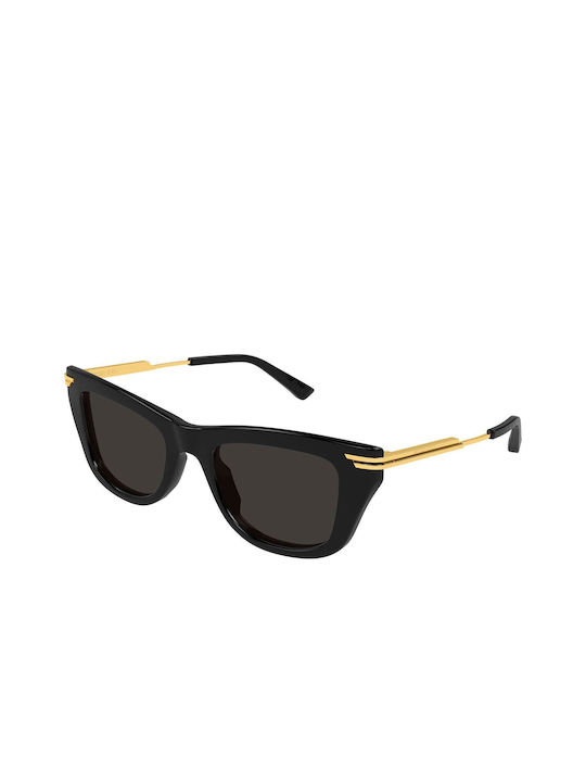 サングラス BOTTEGA VENETA Woman Sunglasses Black BV1369S 001 Bottega Veneta BV1369S-001 Black-Gold-Grey | Sunglasses