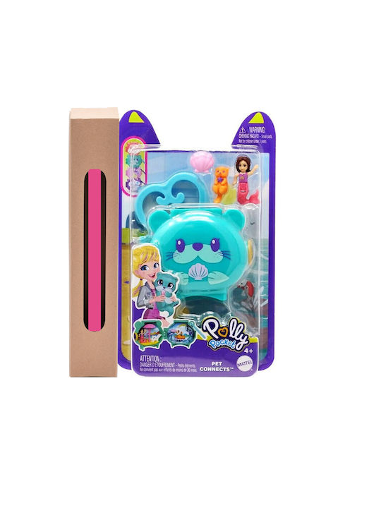 Παιχνιδολαμπάδα Παιχνίδι Μινιατούρα Polly Pocket Otter για 4+ Ετών Mattel