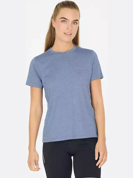 Damen T-Shirt Schnell trocknend Hellblau