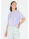 Γυναικείο T-shirt Purple Heather