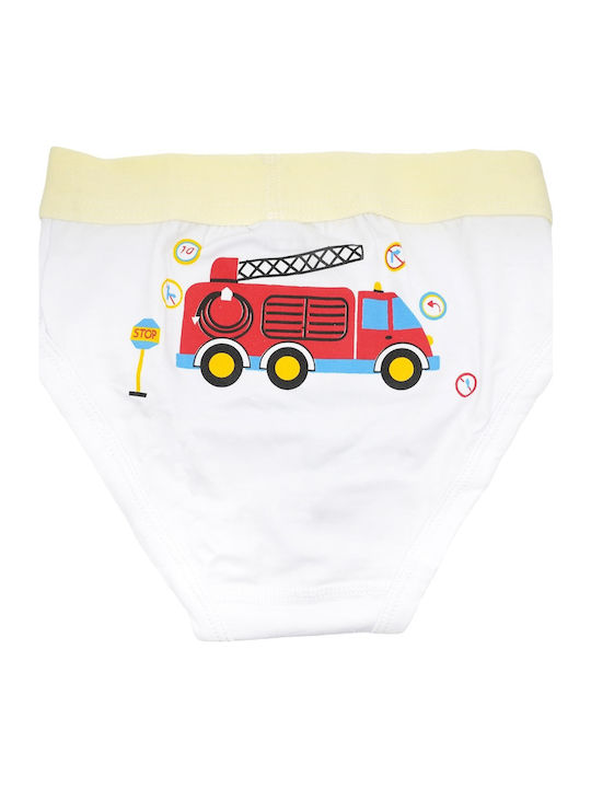 Defne Baby Fire Truck Παιδικό Βρακάκι Λευκό