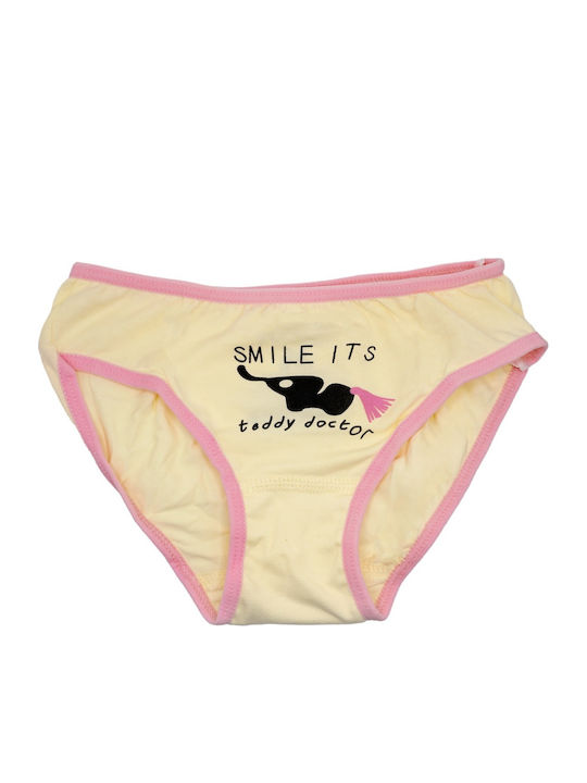 Defne Baby Smile It’s Teddy Doctor Kids' Brief Yellow
