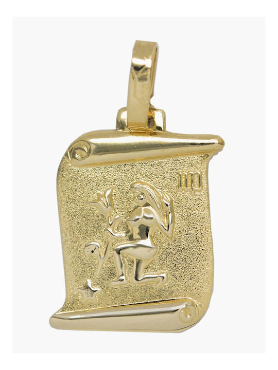Pandantiv Pentru Copii Semn Zodiacal Din Aur 14K