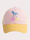 Dpam Palarie Copii Jockey Din Tesatura Cherry Colourblocked Roz
