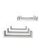 Wall Shelves White 3 Pieces 50x15.5x8 cm