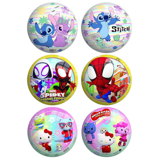 Μπάλα 23cm Minnie-peppa Pig-πριγκίπισσες John Hellas 50866 50302 50307 12 Τεμάχια