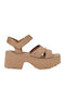 New Heights Ankle Strap Sandal Suede Sandals MUSTARD SEED