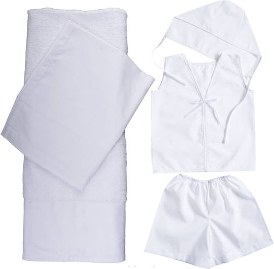Nuova Vita Set Christening Oilcloths White 2 Pieces
