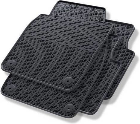 Car 247462 Rubber Mats Audi Q4 E-tron Volkswagen Id.4 & Id.5 2020+ Cupra Tavascan 2023+ Skoda Enyaq 4 Pieces Black
