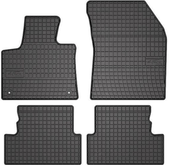 Carro 247473 Rubber Mats Citroen C5 Aircross 2017+ Peugeot 3008 2016-2024 Opel Grandland X 2017-2024 4 Pieces Black