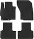 Carro 247472 Rubber Mats Citroen C4 Aircross Peugeot 4008 2012-2017 Mitsubishi ASX 2010+ 4 Pieces Black
