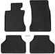 Carro 247465 Rubber Mats BMW Series 5 E60 Sedan E61 Wagon 2003-2010 4 Pieces Black