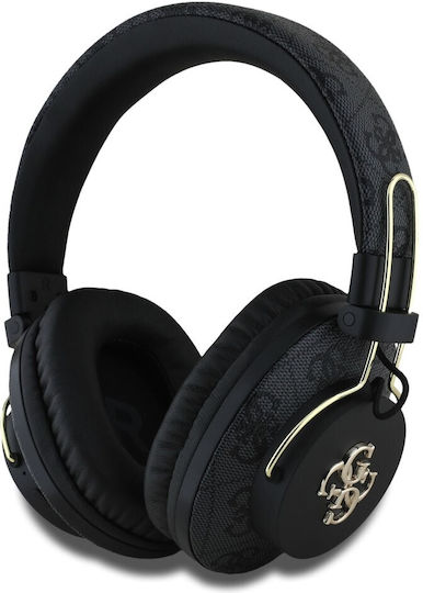 Guess 4G Metal Logo Безжични / Жични Over Ear Слушалки с 30 Часа Работа Черни
